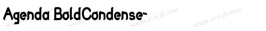 Agenda BoldCondense字体转换 Agenda BoldCondense字体转换
